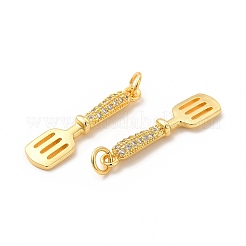 Подвески для посуды из латуни с микропаве из кубического циркония&nbsp;KK-I699-10G