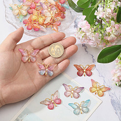 60шт 10 цвета подвески из смолы&nbsp;RESI-CA0001-81