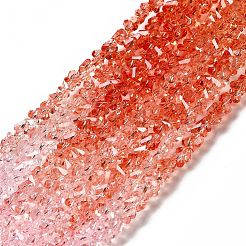 Chapelets de perles en verre transparent&nbsp;GLAA-H023-02K