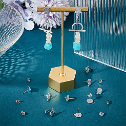 20 пара сережек-гвоздиков из нержавеющей стали 304 STAS-UN0049-52