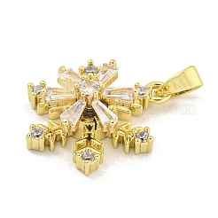 Подвески из латуни с покрытием из прозрачного кубического циркония KK-M291-05G