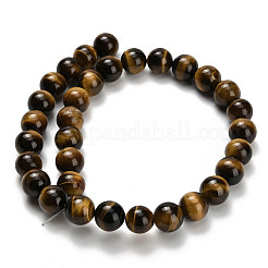 Природных тигровый глаз бисер нитей&nbsp;G-H329-C07-12mm