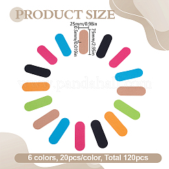 120 Stück 6 Farben Spandex-Ärmel Daumenschutz&nbsp;AJEW-HY0002-83