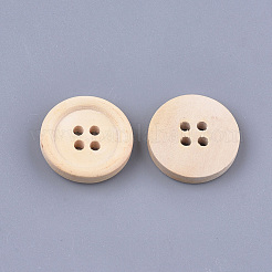 4 loch  Holz knöpfen&nbsp;WOOD-S055-08A