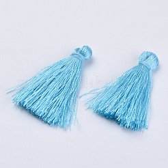 Décorations de pendentif pompon en polyester&nbsp;FIND-S260-B04
