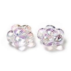 УФ-покрытие Радужные радужные прозрачные акриловые бусины&nbsp;X-OACR-C007-11