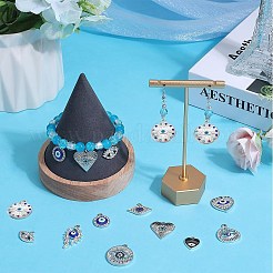 40шт 10 стиля подвески из сплава с кристаллами и стразами FIND-SC0006-72