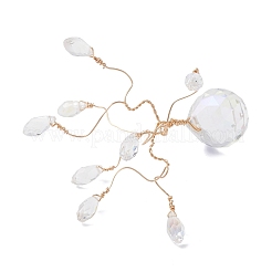 Стеклянные ловцы солнца на деревьях для демонстрации украшений AJEW-JD00024