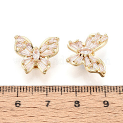 Латунные микро проложить кубического циркония бусы KK-N276-08G