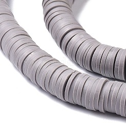 Плоские круглые бусины из глины ручной работы полимерные CLAY-XCP0001-08