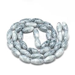 Выпечка окрашенные стеклянные бусины пряди&nbsp;DGLA-S115-22x10mm-S71