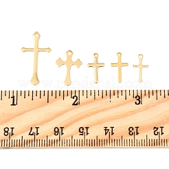 25шт 5 стиля латунные подвески KK-FS0001-51G