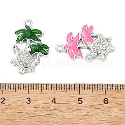 Подвески из сплава и страза&nbsp;FIND-C087-12P