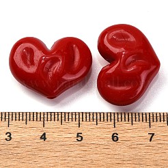 Непрозрачные акриловые бусины&nbsp;X-OACR-Z013-33B