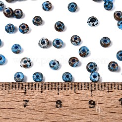 Perles de rocaille en verre picasso&nbsp;GL-N001-01B-02