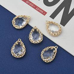 Прозрачные стеклянные подвески&nbsp;GLAA-T007-08G