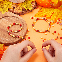 Тематика дня благодарения 1500 шт 5 цвета непрозрачные акриловые бусины&nbsp;MACR-SP0001-01A-03