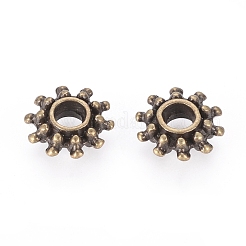 Perline di distanziatore stile tibetano&nbsp;MLFH10384Y-NF