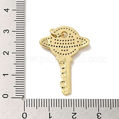 Покрытие стойки латунь микропаве прозрачные подвески из кубического циркония&nbsp;KK-C047-18G