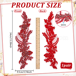 Applicazioni di fiori di strass di vetro&nbsp;DIY-WH0579-67A