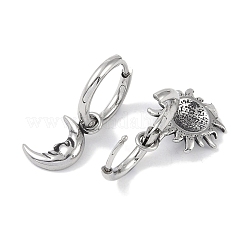 Серьги-кольца из хирургической нержавеющей стали 316 EJEW-P274-03AS