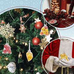 Подарочные пакеты из органзы из снежинок OP-WH0012-03