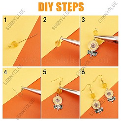 Набор для изготовления сережек на день благодарения DIY-SC0021-84