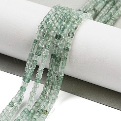 Природный зеленый бисер пряди клубники кварца G-H042-B11-01B