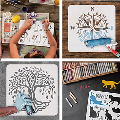 Stencil per pittura da disegno per animali domestici&nbsp;DIY-WH0391-0451