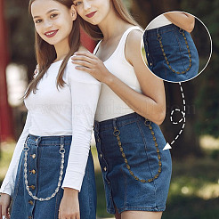 2 цвет тибетский стиль сплав череп соединительные подвески для джинсов брюки&nbsp;HJEW-GA00017