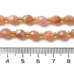 Натуральный Sunstone бисер пряди G-H297-C14-01