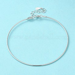 Браслеты из стерлингового серебра 925 пробы с родиевым покрытием BJEW-G681-01B-P