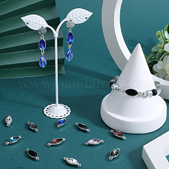 42 шт. 7-х цветные подвески-соединители из сплава стекла&nbsp;FIND-SC0009-55