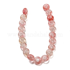 Вишневого кварца стеклянные бусы пряди G-P536-A15-01