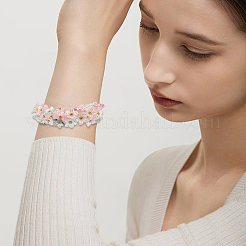 420шт 7 цвета акриловые колпачки для бусин&nbsp;OACR-SP0001-70