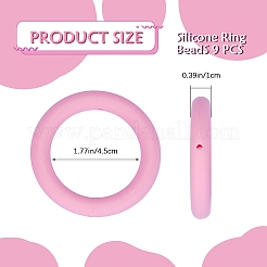 9 шт. кольцо из пищевого экологически чистого силикона фокусные бусины&nbsp;JX895G
