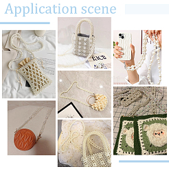 2 шт. 2 ручки для сумки из смоляных бусин DIY-PH0021-29