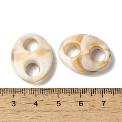 Непрозрачные акриловые подвески-коннекторы для кофейных зерен&nbsp;OACR-G042-04