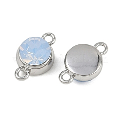 Шармы-соединители из латуни с паве из кубического циркония&nbsp;KK-H078-06P-01