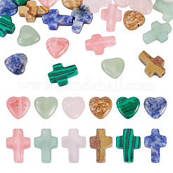 24 шт. 12 вида бусин из вишневого кварцевого стекла&nbsp;G-TA0002-92