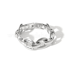 304 Edelstahl-Armbänder mit ovalen Gliedern für Unisex&nbsp;LS-XX1878-3