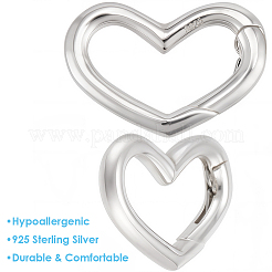 2 шт. 925 кольца-пружинки из стерлингового серебра&nbsp;STER-BBC0008-95