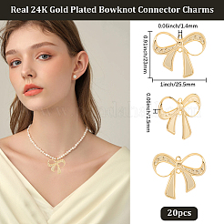 20 шт. латунные соединительные подвески&nbsp;KK-BBC0022-10