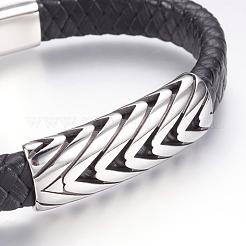 Bracciali corda di pelle&nbsp;BJEW-F274-22AS