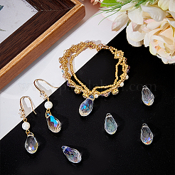 40 шт. Прозрачные стеклянные бусины GLAA-BBC0001-07B-02