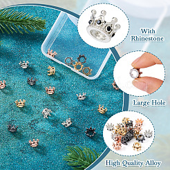 20 шт. Европейские бусины из сплава 4 цветов&nbsp;MPDL-TA0001-06