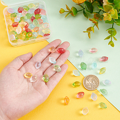 80 шт. 8-х цветные подвески-лэмпворк лимонного цвета&nbsp;LAMP-PH0001-08