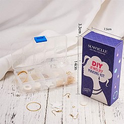 DIYピアス作り  真鍮のリンクリングとピアスフック付き  シェルペンダント  304ステンレススチールペンダント＆リンキングリング  ゴールドカラー  135x70x30mm&nbsp;DIY-SC0008-72G