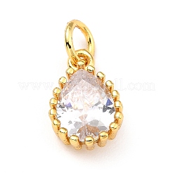 Латунные микро проложить кубического циркония подвески X-ZIRC-D120-01G-08