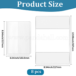 Transparente Buchumschläge aus PVC&nbsp;DIY-GF0013-24A